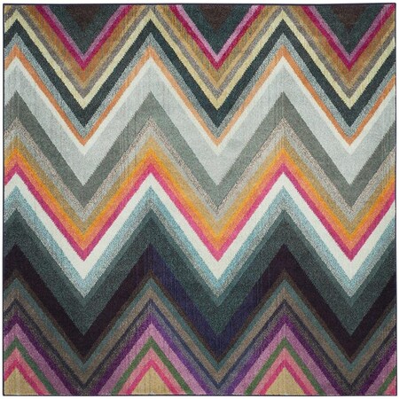 Safavieh 6 ft.-7 in. x 6 ft.-7 in. Monaco Power Loomed Square Area Rug, Multicolor MNC234F-7SQ